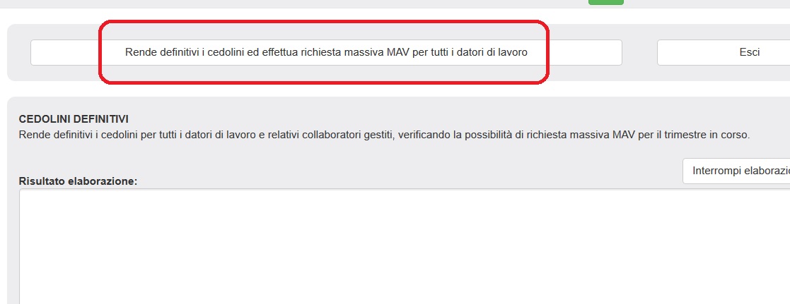 busta paga  colf invio massiva